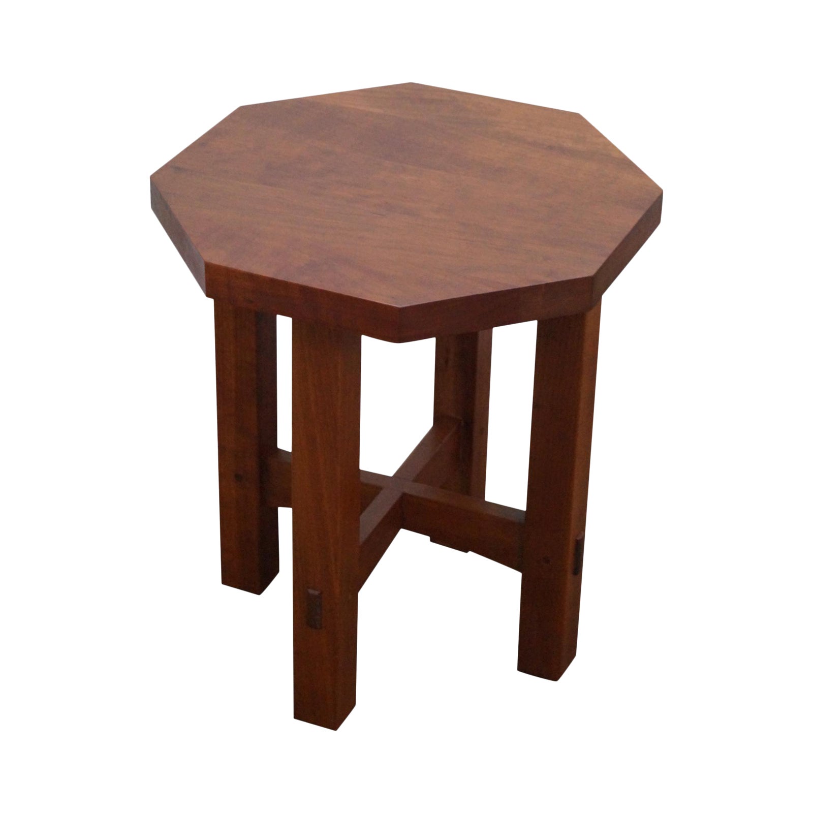 Stickley Mission Style Cherry Octagon Small Side Table Taboret Stand