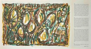 Serge Hélias, Abstract Composition, Original Lithograph, 1962