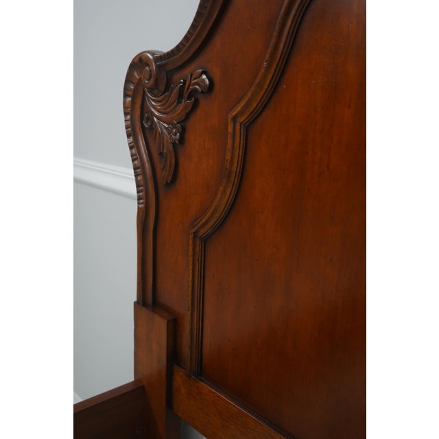 Century King Size French Style Cherry Bed For Sale - Image 13 of 18