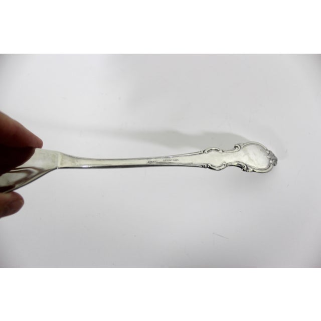 Vintage Italian Silver Plated Fish Server or Cake Server Serving Spoon For Sale - Image 9 of 11