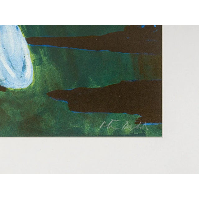 1970s Peter Dahl, Lady at Night, Color Lithograph on Paper, Framed For Sale - Image 5 of 9