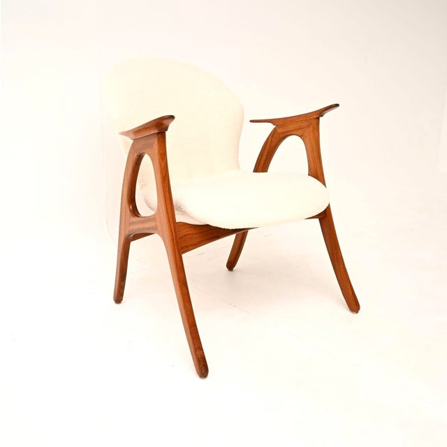 Vintage Danish Teak Lounge Chair by Aage Christiansen for Erhardsen & Andersen, 1960 For Sale - Image 11 of 11