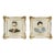 Unique Vintage Porcelain Man & Woman Wall Plaques - A Pair For Sale
