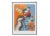 A pair of Judaica offset lithographs by Ben Avram. Matted and framed in gold plein air art frame. Titled Simchat Torah,...
