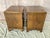 Wood Georgian Style Burl Wood Side Chests a Pair For Sale - Image 7 of 10
