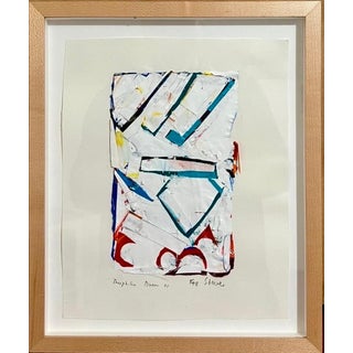 William Theophilus Brown, Bay Area Abstract Expressionist Mixed Media Collage Painting Theophilus Brown, 2001 For Sale