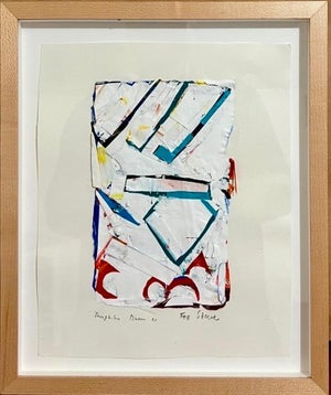 William Theophilus Brown, Bay Area Abstract Expressionist Mixed Media Collage Painting Theophilus Brown, 2001