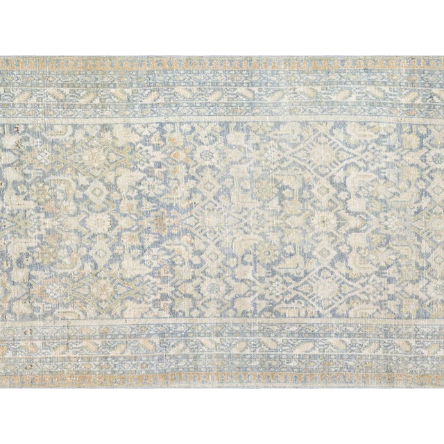 Semi Antique Persian Melayer Rug, originally hand-crafted in Iran's prestigious Hamadan region and measuring 3'5" x...