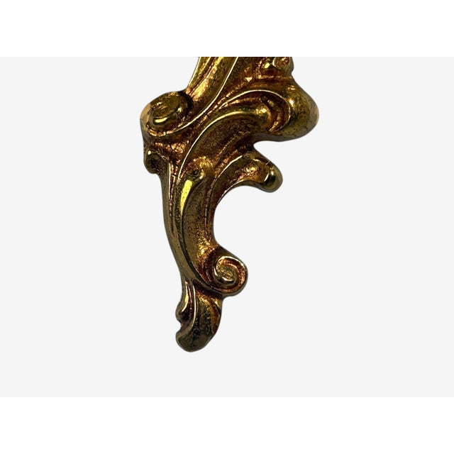 Late 20th Century Louis XV Rococo, Candle Holder Sconces, Bronze, Plastic, France For Sale - Image 10 of 10