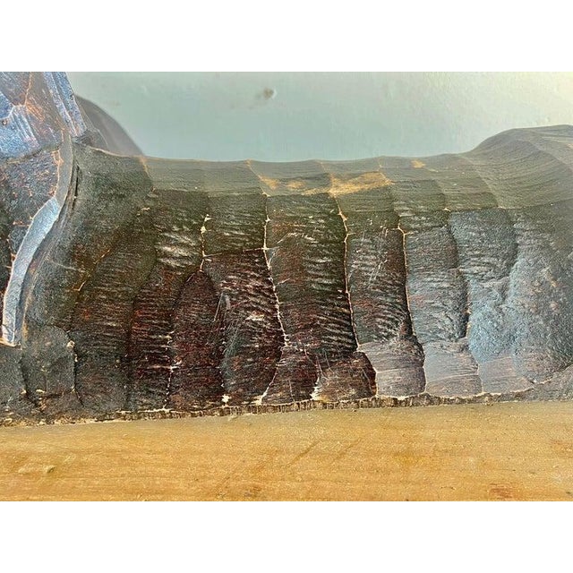 1940s Primitive Hand-Chiseled Horse Sculptures, Wood, Spain, 1940s For Sale - Image 5 of 14