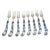 Campaign Mid-20th Century House of Prill Blue Onion Porcelain Flatware, 49 Pieces For Sale - Image 3 of 18
