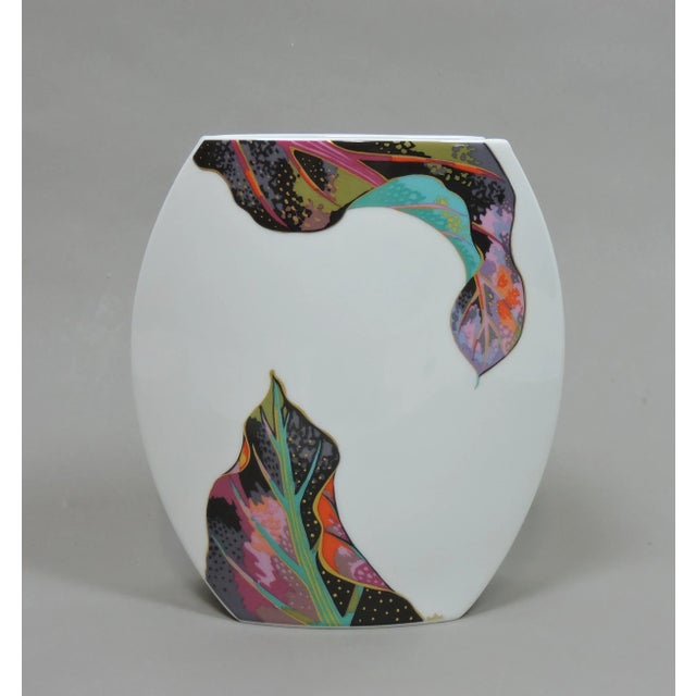 1980s 1980s Large Jan Van Der Vaart Porcelain Taurus Vase for Rosenthal Studio Line For Sale - Image 5 of 12
