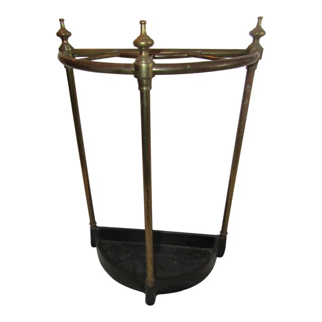 Vintage Copper, Brass & Iron Umbrella Stand Chairish