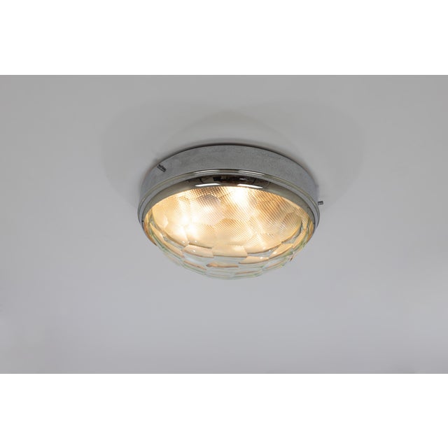 Mid-Century Modern Ceiling Lamp with Faceted Glass by Pia Guidetti Crippa for Lumi, 1960s For Sale - Image 3 of 9