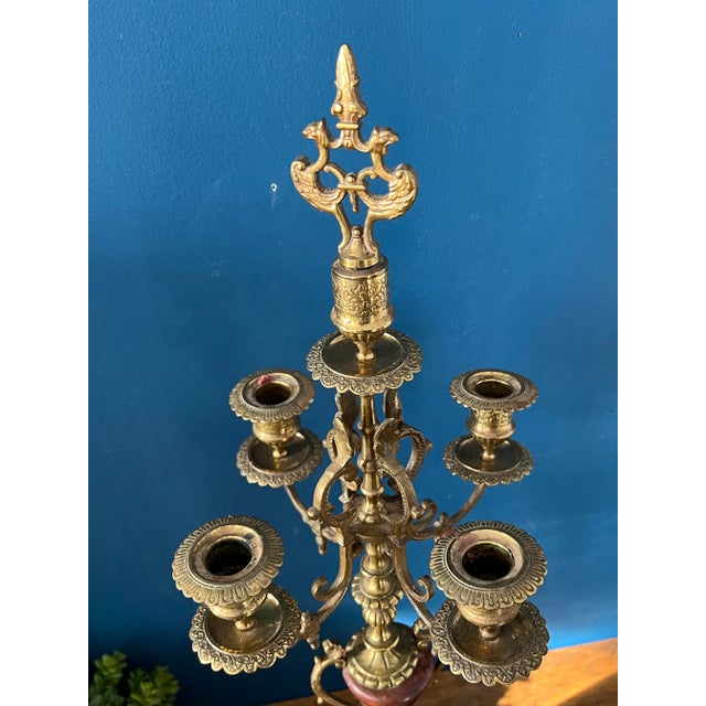 Antique Pair of French Candelabra For Sale - Image 12 of 18