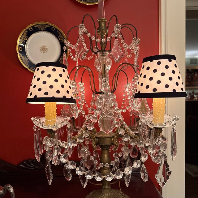 Late 20th Century Dot Candelabra Shades - A Pair For Sale - Image 5 of 5