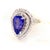 Natural Finely Faceted Quality Tanzanite and Diamond Ring set in 14k Gold 4.54 TCW Size 5.75 resizable GIA Certified...