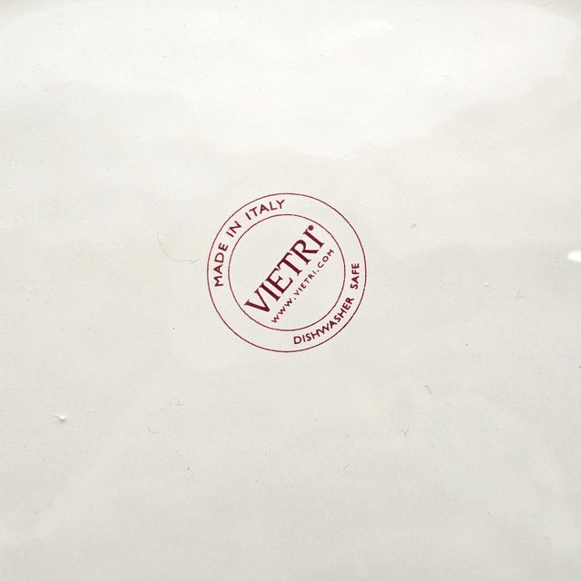 Vietri Cucina Fresca Lime Verde 12.75" Square Platter, Handcrafted in Italy For Sale - Image 11 of 11