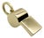 Vintage 18k Gold Large Whistle Pendant Charm For Sale