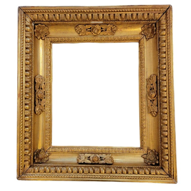 Antique Russian 24k Plt Wooden Frame For Sale In Los Angeles - Image 6 of 6