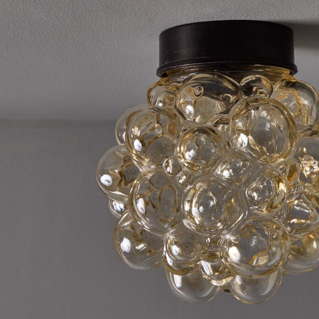 1960s Helena Tynell Bubble Glass Wall or Ceiling Lamp For Sale In Los Angeles - Image 6 of 17