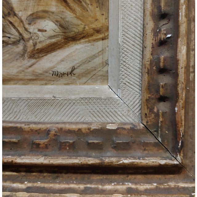 1930s Reginald Marsh -Nude Male -Oil Painting For Sale - Image 5 of 8