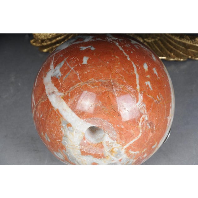 Large Imperial Brass Eagle Figures on Marble Spheres, Set of 2 For Sale - Image 15 of 17