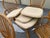 Brown 1980s Coastal Island Style Rattan/Bamboo Glass Top Dining or Game Table & 4 Chairs a Set For Sale - Image 8 of 11