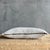 100% Belgian Otis Linen Snow Lumbar Pillow 12" X 20" With Down Insert For Sale In Los Angeles - Image 6 of 9