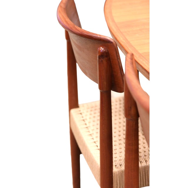 Danish Chairs in Teak with Wicker Seat, 1960s, Set of 4 For Sale - Image 12 of 18