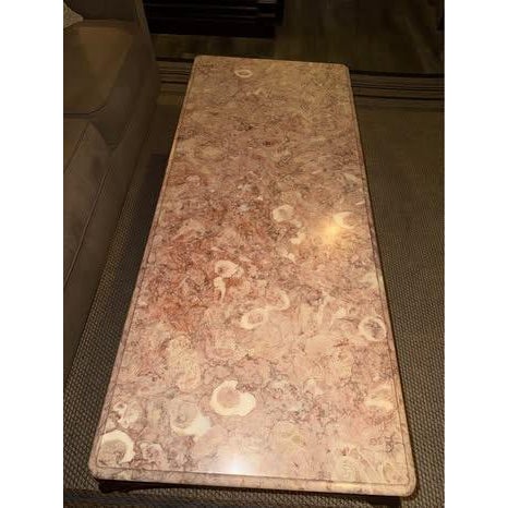 French Provincial Marble Coffee Table, Mid-Century Modern. By Weiman Furniture, with markings, see pic. Weiman Furniture,...