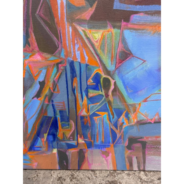 Abstract Acrylic on Canvas Painting, Circa 2011 For Sale - Image 11 of 12