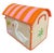 Vintage Madagascar Woven Raffia Domed Toy Box Trunk With Swan Appliqué For Sale - Image 4 of 12