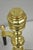 The Harvin Co Vintage Brass Federal Style Branch Foot Fireplace Andirons - Pair For Sale - Image 9 of 16