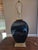 Vintage Brass and Black Porcelain Table Lamp For Sale In Indianapolis - Image 6 of 11