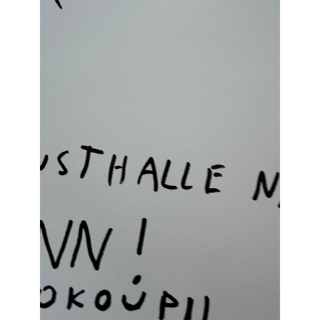 Black Georg Jiri Dokoupil, Kunsthalle Bonn, 1983, Original Vintage Exhibition Poster For Sale - Image 8 of 10