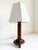 1940s Hexagonal Wood Table Lamp With Diamond Relief For Sale - Image 10 of 11