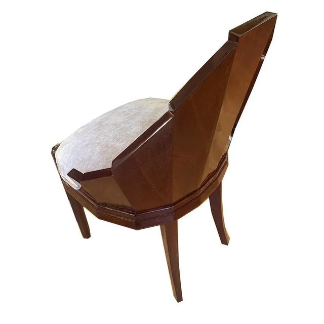 Brown Art Deco Armchairs, Set of 4 For Sale - Image 8 of 12