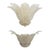 Murano glass "tronchi" wall sconces - a pair - rare trasparent and gold color gold 24k metal frame 2 x e14 bulbs ( bulbs...