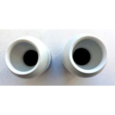 Ceramic Pair of Petit Segmented Vases by Olle Alberius for Rörstrand, Sweden, 1960's For Sale - Image 7 of 11