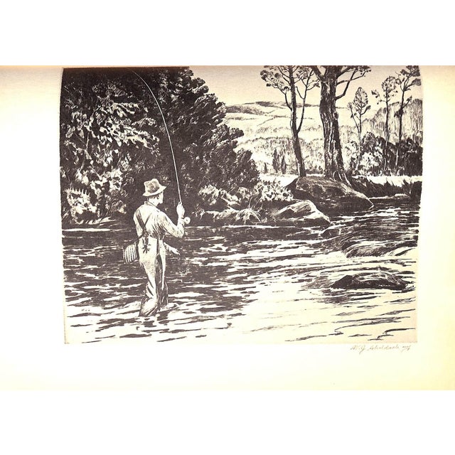 "Fish by Schaldach" 1937 Schaldach, William (Inscribed) For Sale - Image 4 of 12