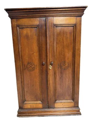 Antique Cigar Storage Wall Cabinet From England