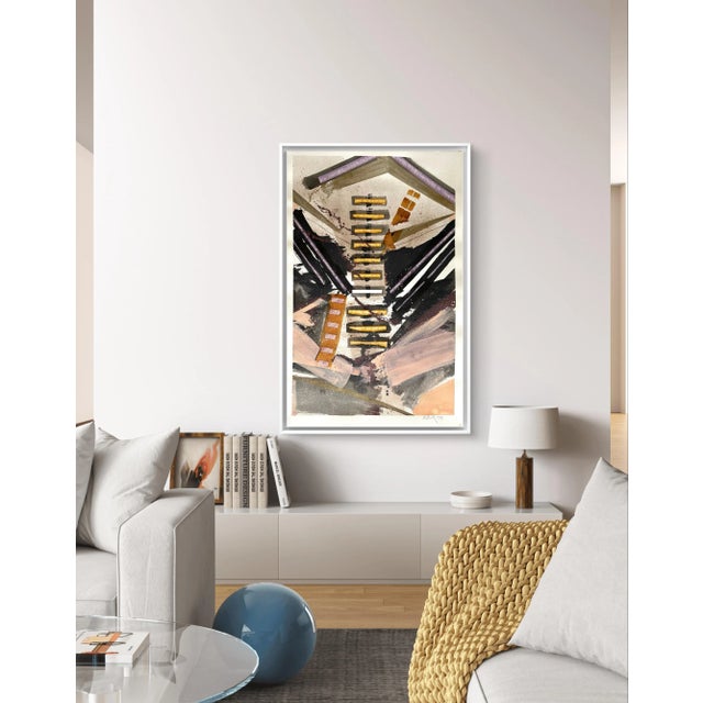 Contemporary Barbara Beck 1994 Abstract Painting on Paper - Signed/Dated For Sale - Image 3 of 3