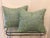 Textile Green Fourtuny Pillows- a Pair For Sale - Image 7 of 7