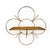 1950s Atomic Mid-Century Gold Wire Daisy Flower Wall Shelves, a Pair For Sale - Image 4 of 10