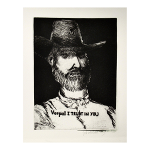 Jose Esteban Martinez Vorpal I Trust You C. 1990 Original Print