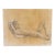 Late 20th Century Tim Holland Nude Male Portrait Drawing For Sale