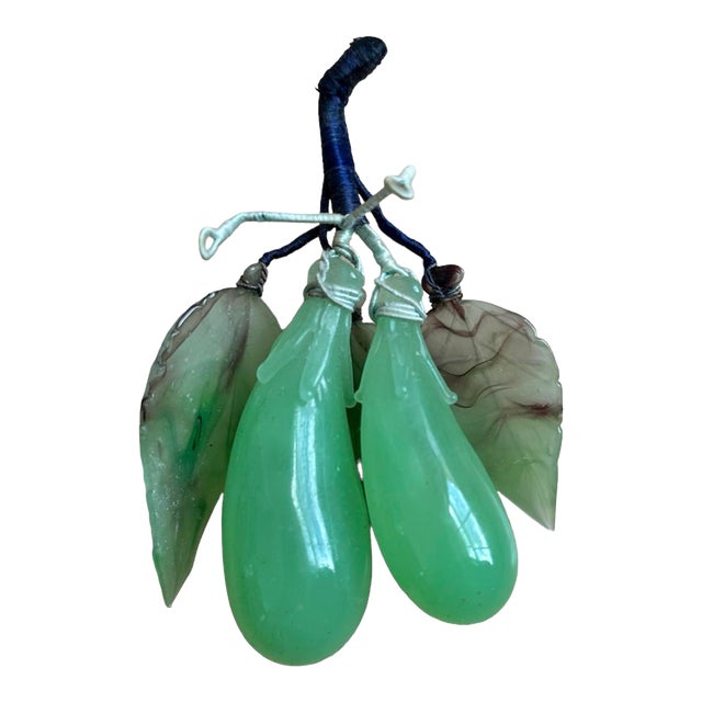 Vintage Glass Grapes, Likely Jade For Sale