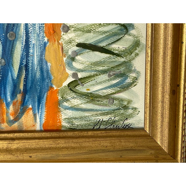 2020s Contemporary Abstract Mini Mixed Media Mariana Shulga - Set of 4 For Sale - Image 5 of 11