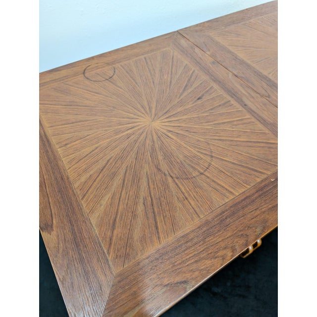 Vintage MCM Expanding Teak Starburst Bar Cabinet For Sale - Image 12 of 12